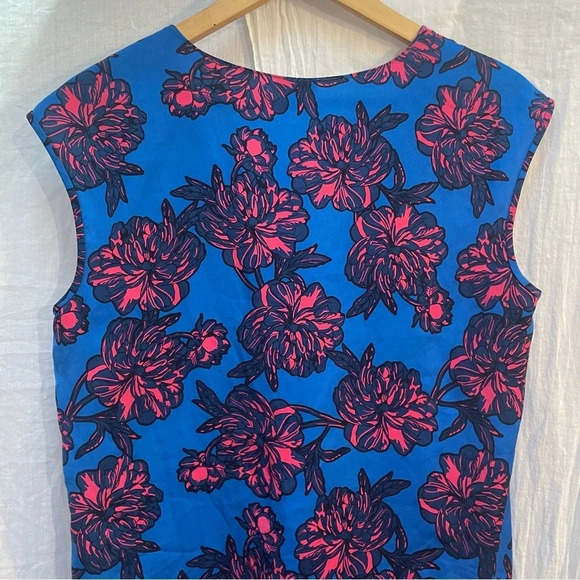 J. Crew Blue and Pink Floral Blouse - Picture 6 of 8